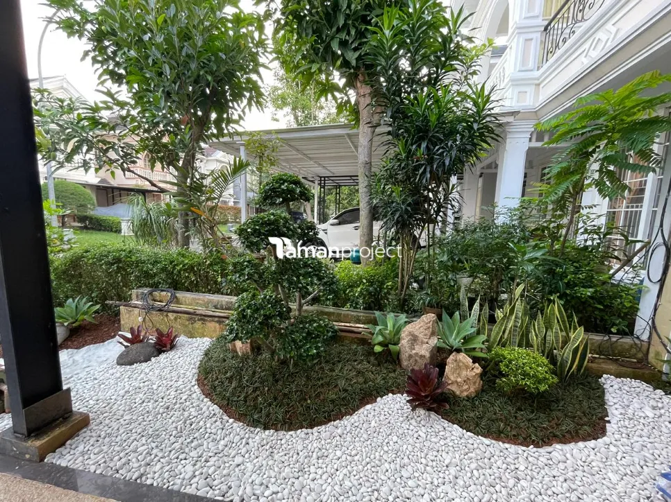 taman kering, zen garden, taman vertikal, vertical garden, bsd tangerang